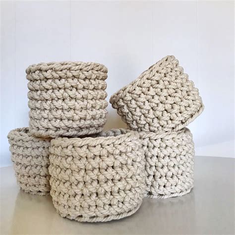 I Crocheted Rope Baskets They Work Up So Quickly Rcrochet