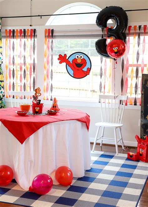 Elmo Birthday Decorations Ideas Shelly Lighting