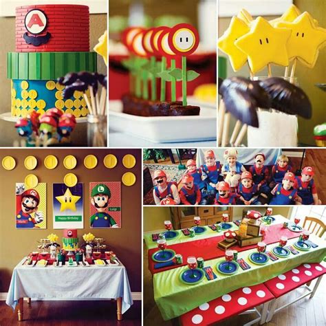 Super Mario Birthday Party By Cake Paper Party Hostess With The