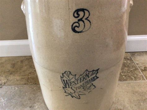 Antique Gallon Western Stoneware Butter Churn Crock With Lid Handmade Dasher