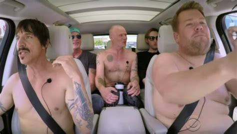 watch the red hot chili peppers do carpool karaoke with james corden stereogum