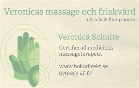 Veronicas Massage Och Friskvård Onsala Bokadirekt