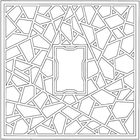 Free printable shapes coloring pages. Geometric Shapes Cartoon Coloring Page