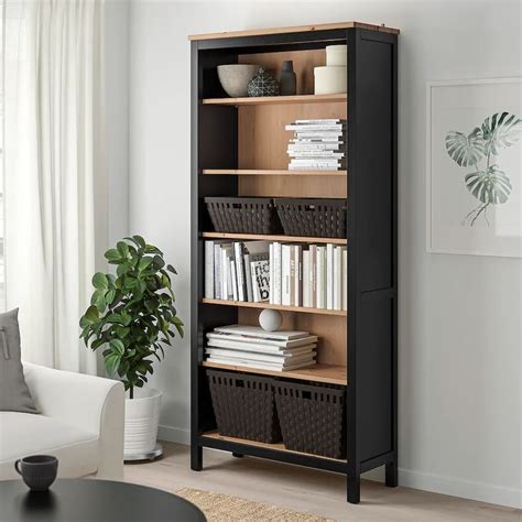 Unique Ikea Hemnes Bookcase Storage Cabinets With Doors And Shelves