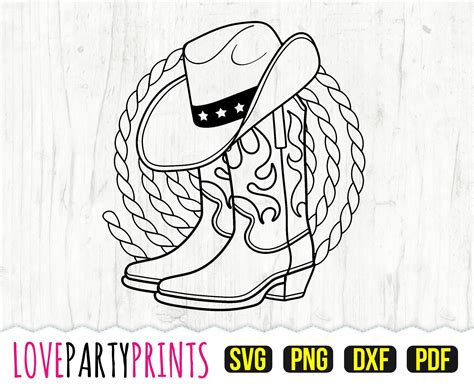 Cowboy Boots Svg Western Boots Svg Country Boots Svg Cowboy Boot