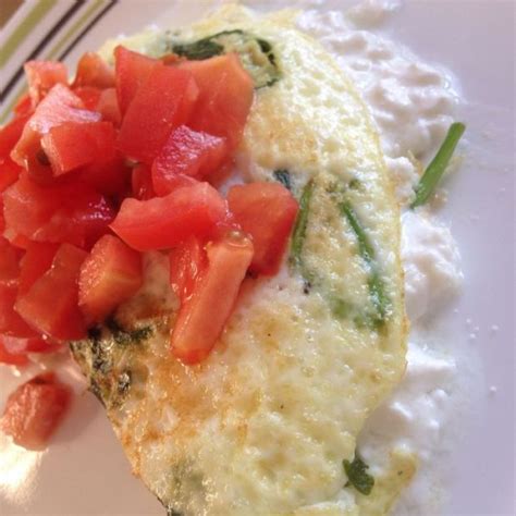 Spinach And Egg White Omelet Recipe Sparkrecipes