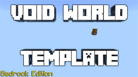 Complete Void World For Bedrock Edition Of Minecraft W Download Youtube
