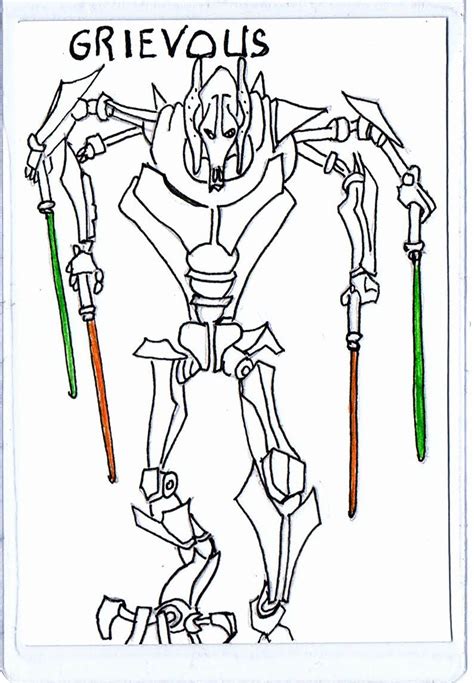 23 General Grievous Coloring Pages Printable