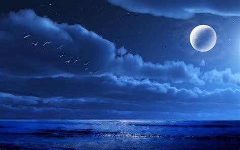 Hd Midnight Moon Wallpaper Background For Photography Beautiful