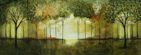 Abstract Landscape Forest Large Painting By Laurenmarems On Etsy
