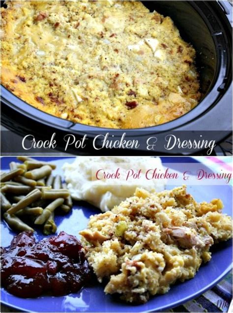 Crock Pot Chicken And Dressing I Love This Recipe Because