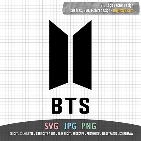 BTS Logo SVG PNG Clipart Cut Files Vector Design For All Purpose
