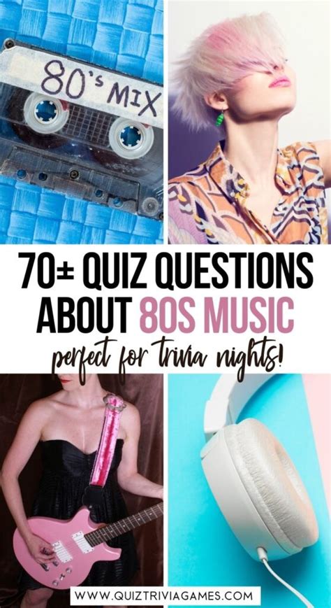 70 Fun 80s Music Quiz Questions And Answers Inc Lyrics Quiz Trivia Games