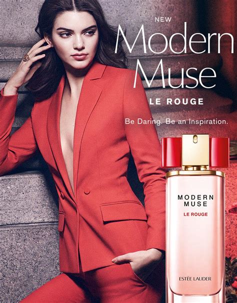 Estee Lauder Modern Muse Le Rouge Fragrance Ad Women Fragrance