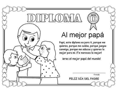 Día Del Padre Para Colorear Dibujos Para Colorear Dia Del Padre En