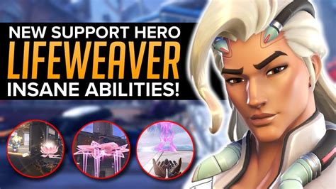 New Support Hero Lifeweaver All Abilities Overwatch 2 Youtube