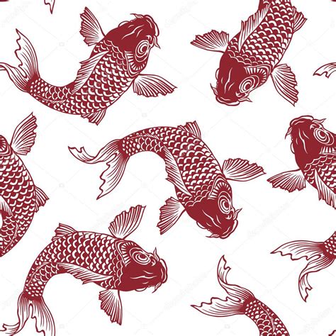 japanese carp seamlessly — stock vector © daicokuebisu 31672009