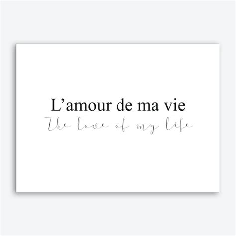 Lamour De Ma Vie Art Print Fast Shipping Fy