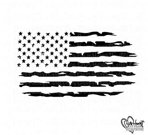 Distressed Flag Svg Usa Svg American Flag Svg Distressed Etsy In My