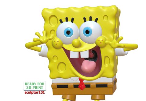 Spongebob Squarepants 3d Model 3d Printable Cgtrader