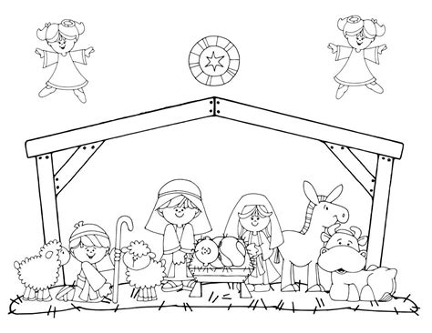 32 Christmas Nativity Coloring Pages For Preschoolers Evelynin Geneva