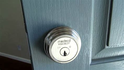 Medeco Maxum High Security Single Cylinder Deadbolt Lock For
