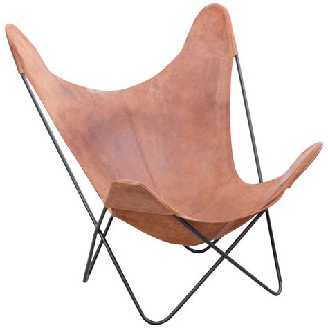 Vintage Hardoy Butterfly Chair In Original Leather