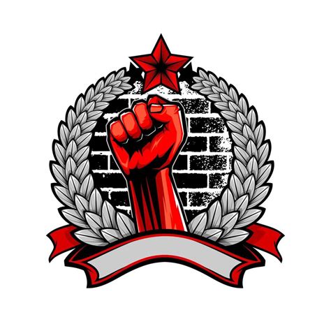 Illustration Vector Graphic Of Rebellion Hand Revolt Symbol Fist Held High In Protest Raised