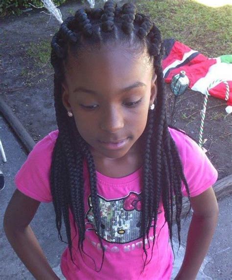 It is easier and quicker to braid in straight lines, so. 15+ Gorgeous Box Braids for Kids - HairstyleCamp