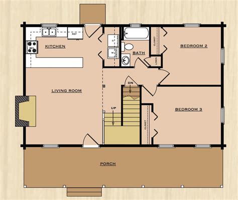 The best micro cottage house floor plans. Cool One Story 2 Bedroom House Plans - New Home Plans Design