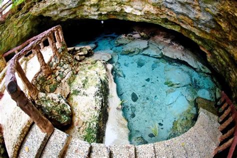 Ogtong Cave With Clearn Blue Water On Bantayan Island Cebu