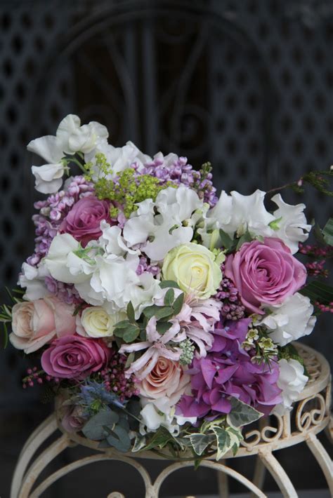 The Flower Magician Victorian Lilac Wedding Bouquet