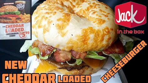 Cheddar Loaded Cheeseburger Jack In The Box🍔🧀🥓 Youtube