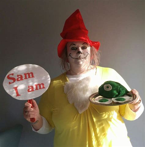 Sam I Am Green Eggs And Ham Character Makeup Green Eggs And Ham