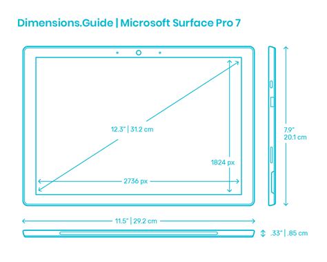 Surface Laptop Dimensions