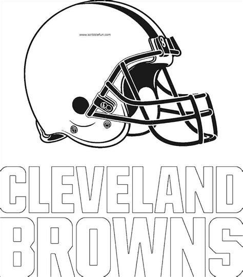 Browns, cleveland, football, helmet, national football league, nfl, sports. 30 Free NFL Coloring Pages Printable