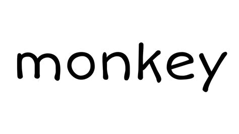 How To Draw A Monkey From The Word Monkey Into A Cartoon Easily
