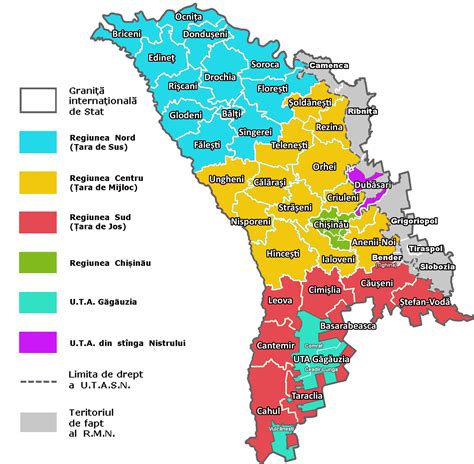 Harta interactivă permite afişarea rutelor dintre două străzi, distanţa dintre. File:Organizarea administrativă a Rep.Moldova.jpg ...