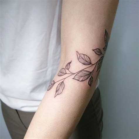 Leaves Branch Bracelet Tattoo By Irene Bogachuk S Tattoo Mandala