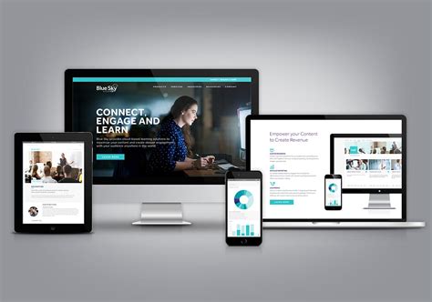 Blue Sky Learn Website Homepage Design & UI Design