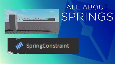 How To Use Spring Constraints In Roblox Studio Youtube
