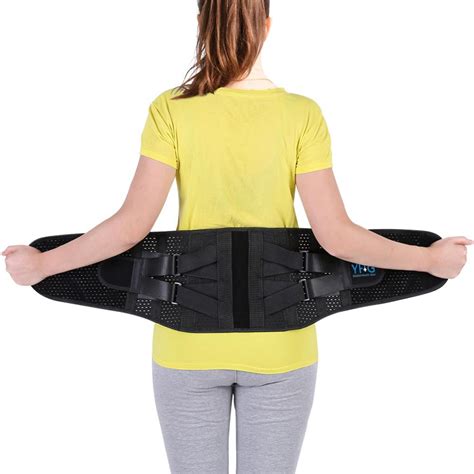 Vbestlife Adjustable Lumbar Support Belt Lower Back Brace Posture