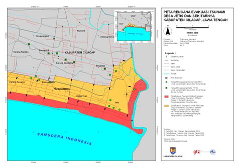 Sumber gempa yaitu zona megathrust. Tsunami Kit - Peta Evakuasi Tsunami Jawa Tengah, Cilacap