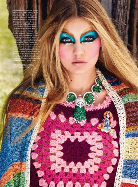 Gigi Hadid In ‘rare Gems By Michael Avedon For Harpers Bazaar Uk