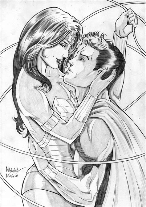 Clark Kent Princess Diana By Natanael Maia Superman Action Comics