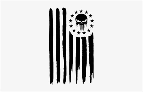 Punisher Skull Clip Art Flag