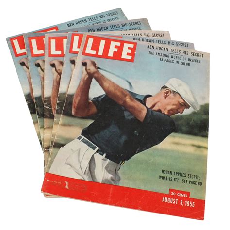 Lot Detail Ben Hogan 1955 Life Magazine Five Copies