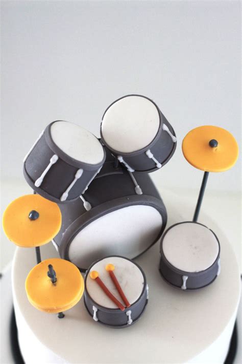 How To Make A Drum Set Cake Topper Cake Walls