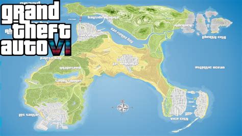 Gta 6 Mapa De Grand Theft Auto 6 Concepto Informacion De Grand Theft