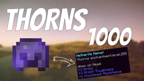 How To Get Thorns Netherite Armour Minecraft Youtube